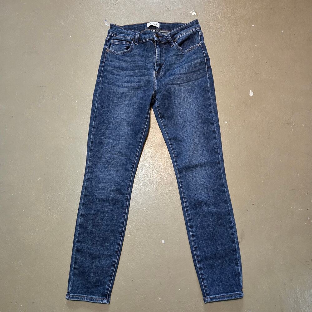 Pistola Mid Rise Dark Wash Stretch Denim Skinny Fit Jeans Women's‎ Size 27